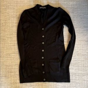 Brooks Brothers longer black cardigan